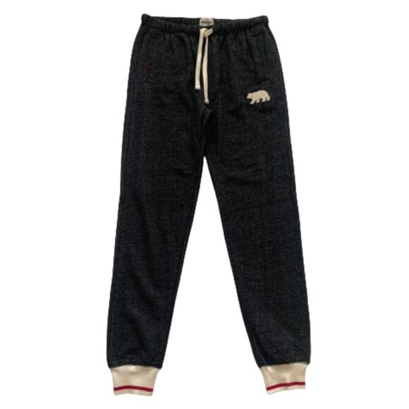 Hatley Heritage Joggers Women’s Charcoal Bear Drawstring Pockets Joggers Size XS - Picture 1 of 12
